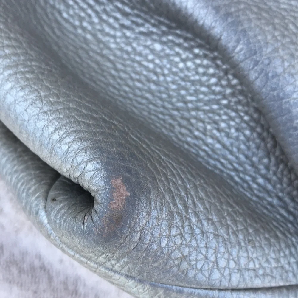 Coach Silver Metallic Hobo F15064